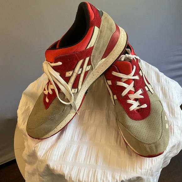 ASICS Gel Lyte 3 “Crane” Red/Gray Suede, Men’s Athletic Shoe, Size 11 - Picture 14 of 16